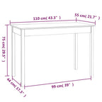 Eettafel 110X55X75 Cm Massief Grenenhout - Nordexa Home