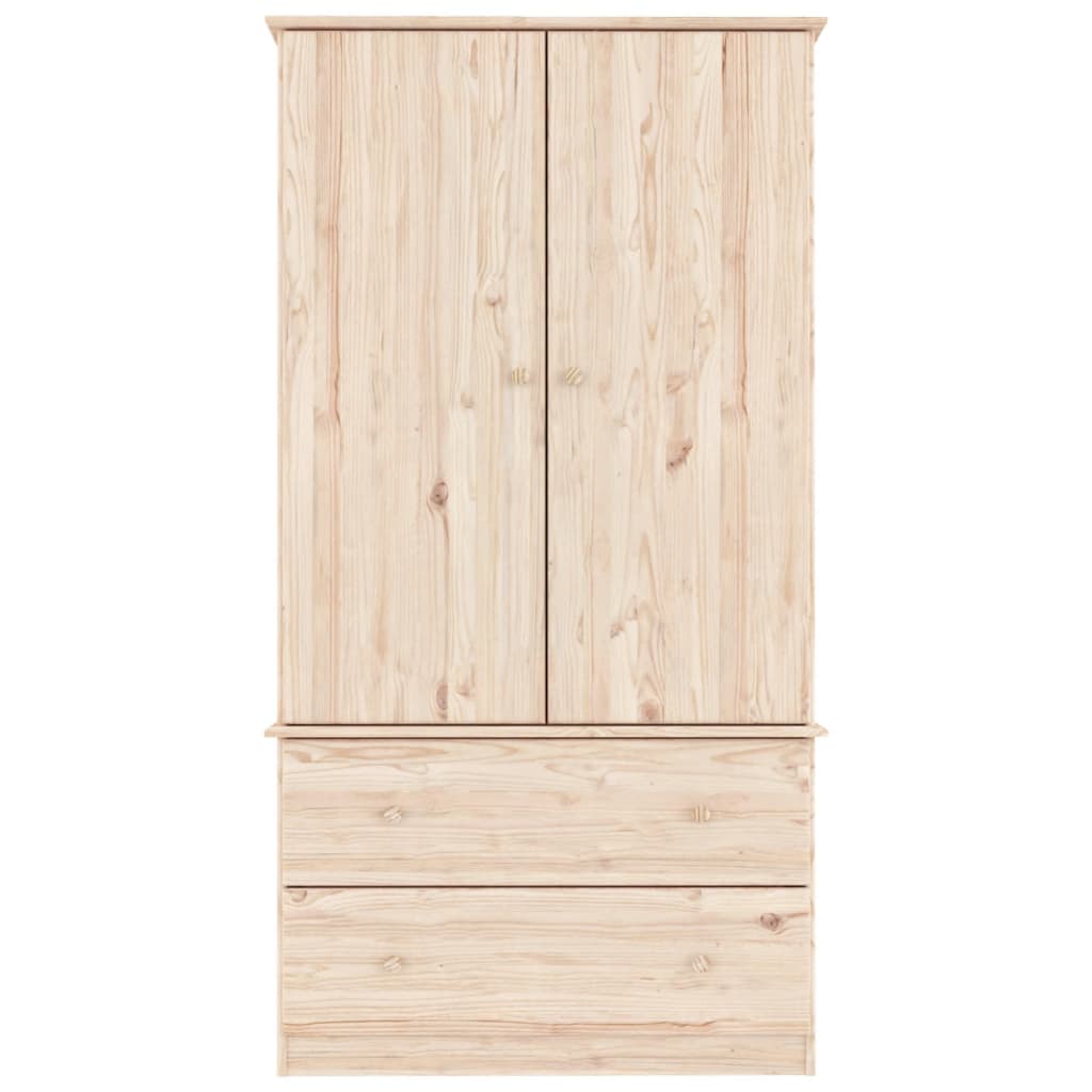 Kledingkast Alta 90X55X170 Cm Massief Grenenhout - Nordexa Home
