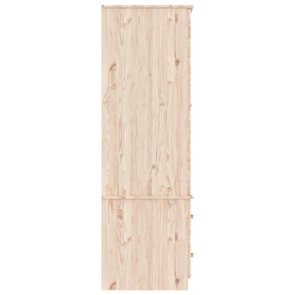 Kledingkast Alta 90X55X170 Cm Massief Grenenhout - Nordexa Home