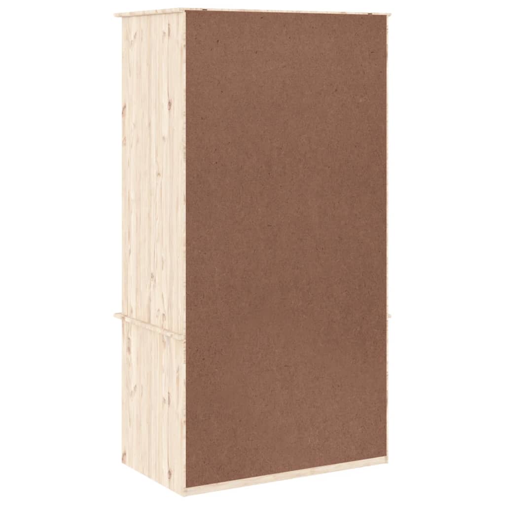 Kledingkast Alta 90X55X170 Cm Massief Grenenhout - Nordexa Home