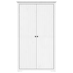 Kledingkast Bodo 99X53,5X173 Cm Massief Grenenhout Wit - Nordexa Home