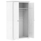 Kledingkast Bodo 99X53,5X173 Cm Massief Grenenhout Wit - Nordexa Home