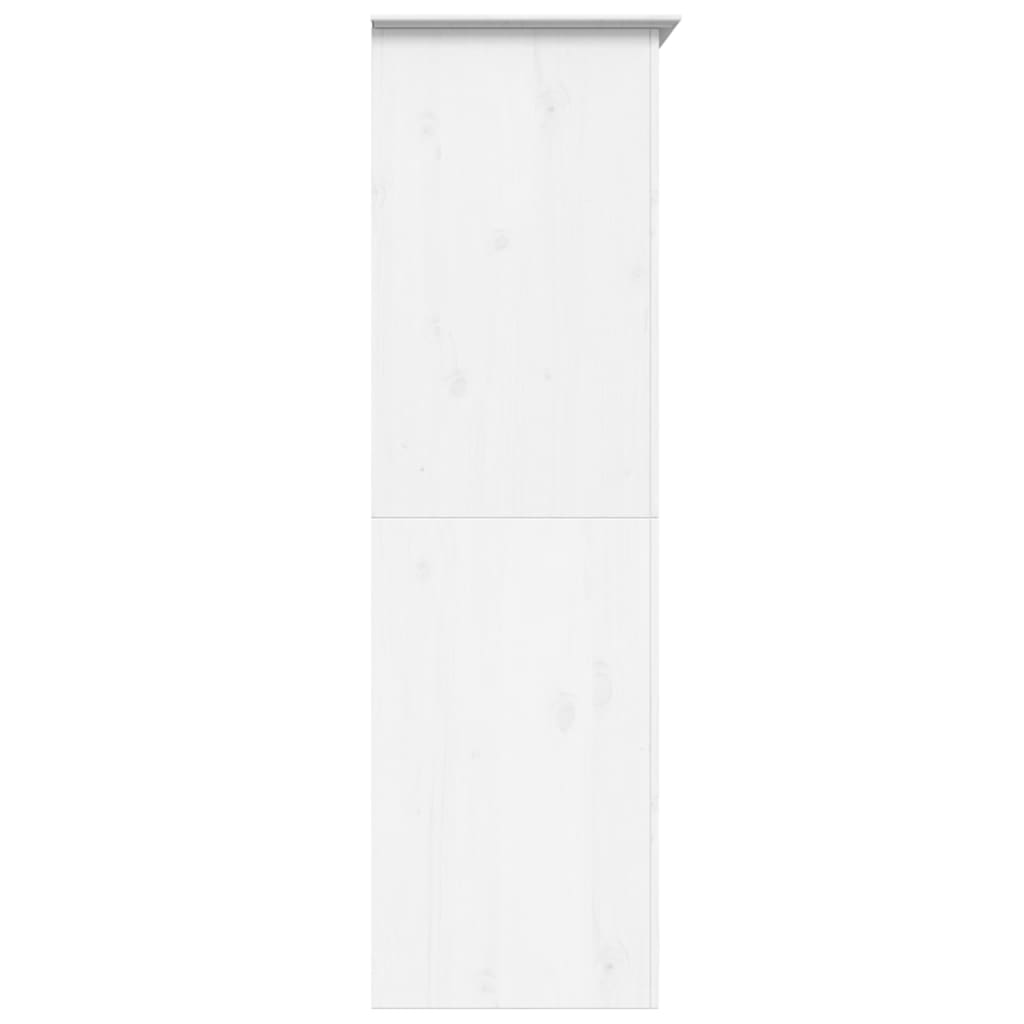 Kledingkast Bodo 99X53,5X173 Cm Massief Grenenhout Wit - Nordexa Home