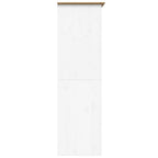 Kledingkast Bodo 99X53,5X173 Cm Massief Grenenhout Wit Bruin - Nordexa Home