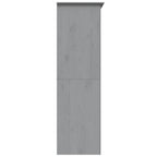 Kledingkast Bodo 146X53,5X173 Cm Massief Grenenhout Grijs - Nordexa Home