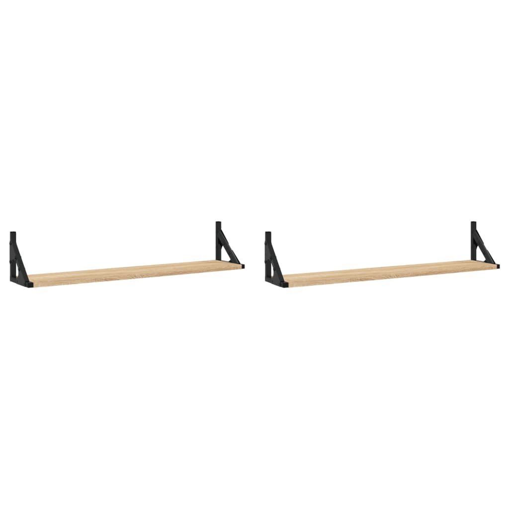 Wandplanken 80×15×15,5 cm – Bewerkt Hout Sonoma Eiken | Nordexahome - Nordexa Home