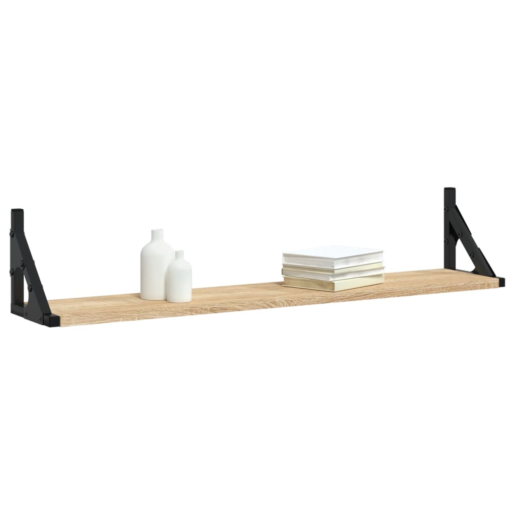 Wandplanken 80×15×15,5 cm – Bewerkt Hout Sonoma Eiken | Nordexahome - Nordexa Home