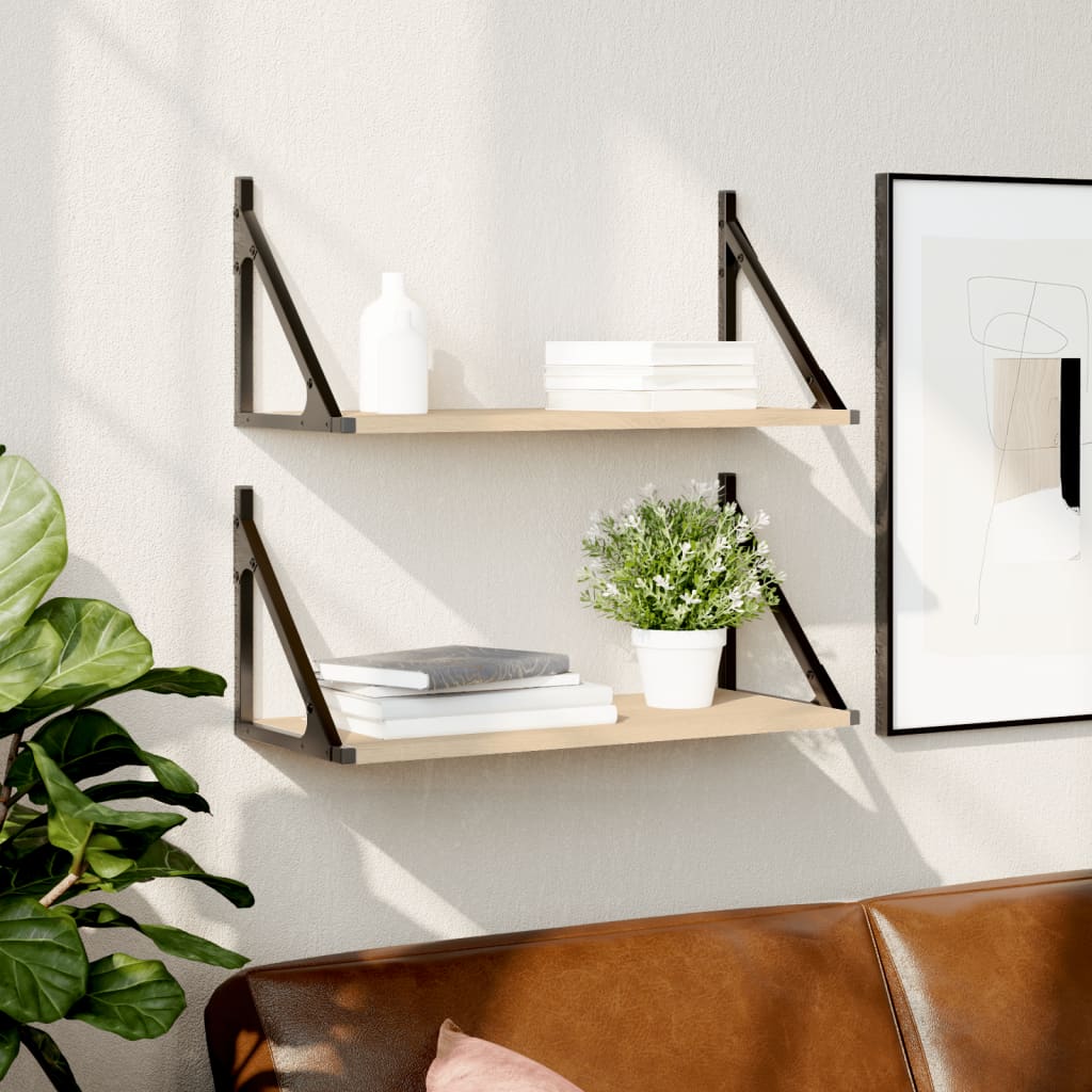 Wandplanken 80×15×15,5 cm – Bewerkt Hout Sonoma Eiken | Nordexahome - Nordexa Home