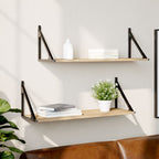 Wandplanken 80×15×15,5 cm – Bewerkt Hout Sonoma Eiken | Nordexahome - Nordexa Home