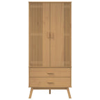 Kledingkast Olden 76,5X53X172 Cm Massief Grenenhout - Nordexa Home