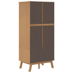 Kledingkast Olden 76,5X53X172 Cm Massief Grenenhout - Nordexa Home