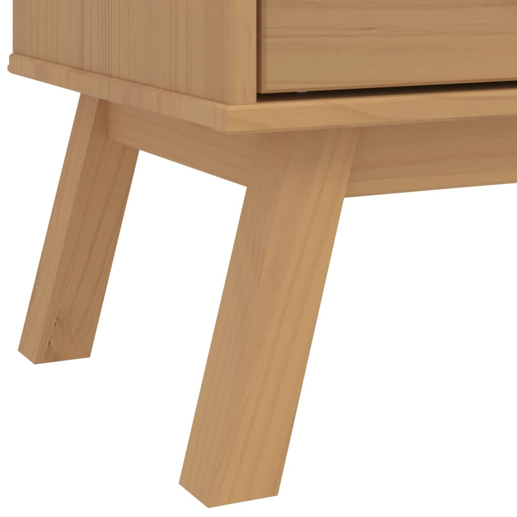 Kledingkast Olden 76,5X53X172 Cm Massief Grenenhout - Nordexa Home