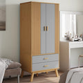 Kledingkast Olden 76,5X53X172 Cm Massief Grenenhout - Nordexa Home