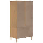 Kledingkast Senja 90X55X175 Cm Rattan Look Grenenhout - Nordexa Home
