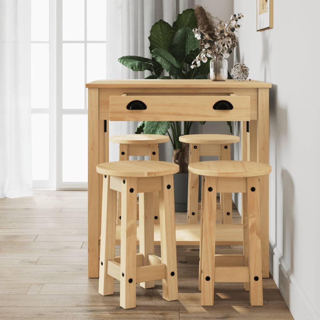 5 - Delige Barset Massief Grenenhout | Nordexahome - Nordexa Home
