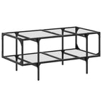 Salontafel Met Transparant Glazen Blad Staal – Compact | Nordexahome - Nordexa Home