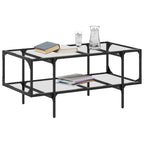 Salontafel Met Transparant Glazen Blad Staal – Compact | Nordexahome - Nordexa Home