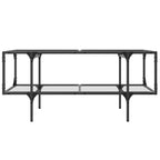 Salontafel Met Transparant Glazen Blad Staal – Compact | Nordexahome - Nordexa Home