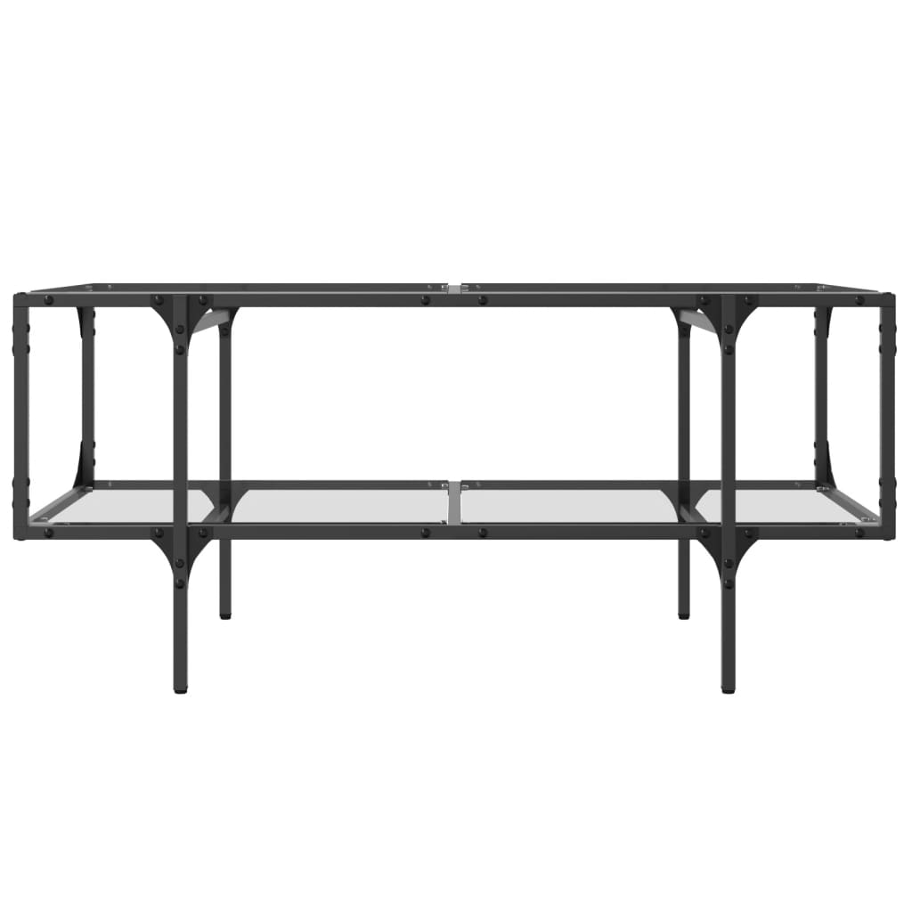 Salontafel Met Transparant Glazen Blad Staal – Compact | Nordexahome - Nordexa Home