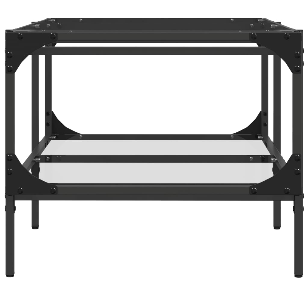 Salontafel Met Transparant Glazen Blad Staal – Compact | Nordexahome - Nordexa Home