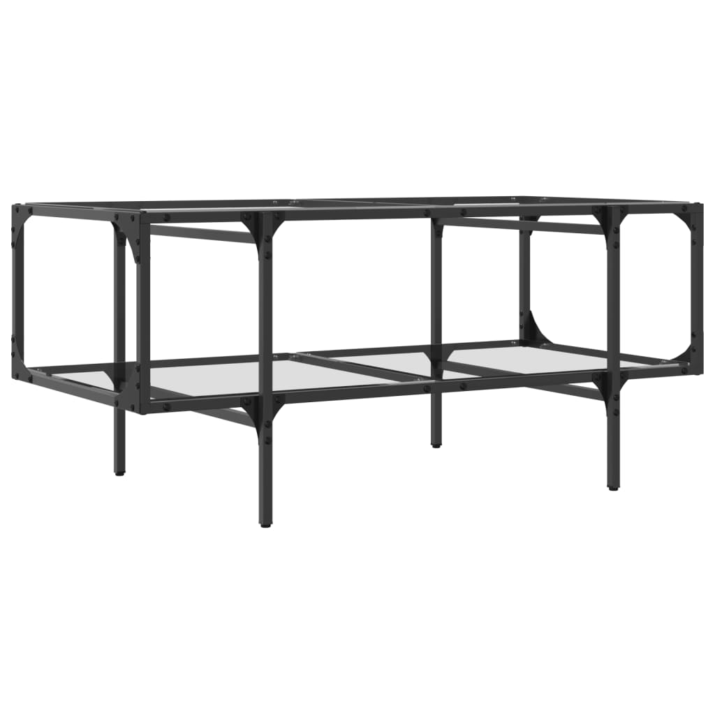Salontafel Met Transparant Glazen Blad Staal – Compact | Nordexahome - Nordexa Home