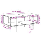 Salontafel Met Transparant Glazen Blad Staal – Compact | Nordexahome - Nordexa Home
