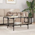 Salontafel Met Transparant Glazen Blad Staal – Compact | Nordexahome - Nordexa Home