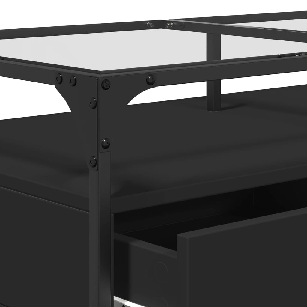 Salontafel Met Transparant Glazen Blad – Staal | Nordexahome - Nordexa Home