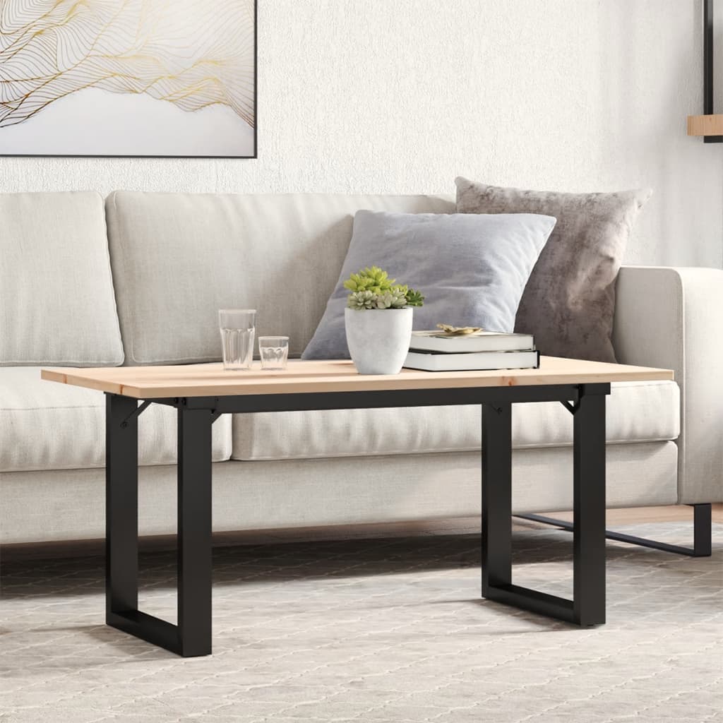 Eettafel 200X100X75,5 Cm Grenenhout En Staal - Nordexa Home
