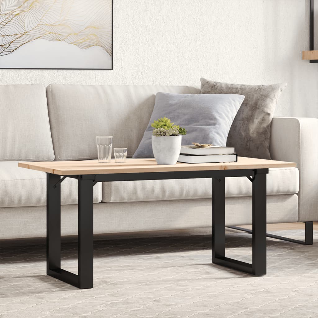 Eettafel 200X100X75,5 Cm Grenenhout En Staal - Nordexa Home