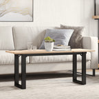 Eettafel 200X100X75,5 Cm Grenenhout En Staal - Nordexa Home