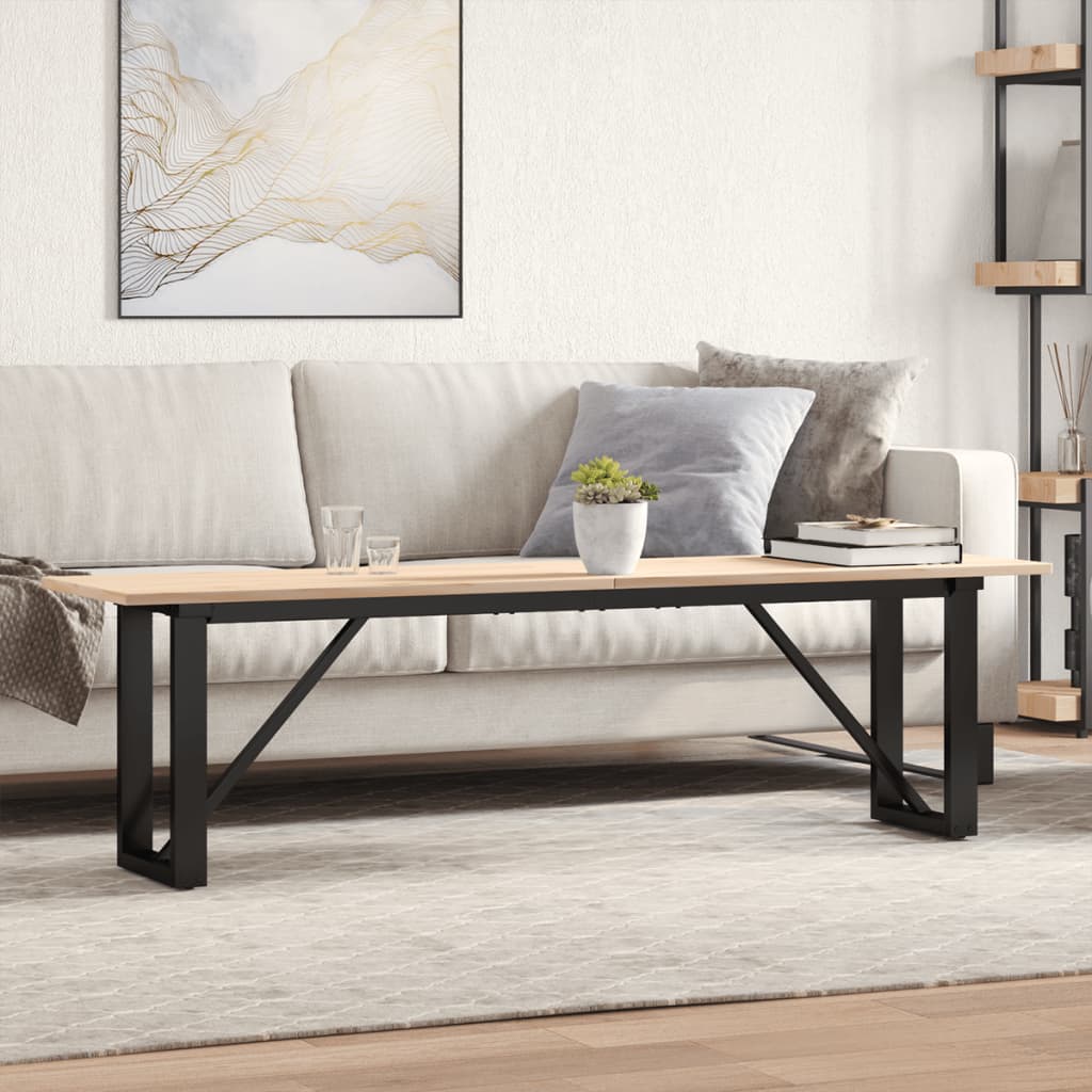 Eettafel 200X100X75,5 Cm Grenenhout En Staal - Nordexa Home