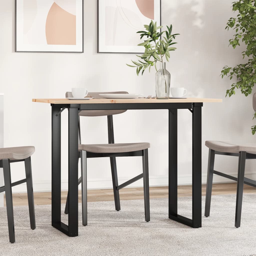 Eettafel 200X100X75,5 Cm Grenenhout En Staal - Nordexa Home