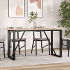 Eettafel 200X100X75,5 Cm Grenenhout En Staal - Nordexa Home