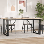 Eettafel 200X100X75,5 Cm Grenenhout En Staal - Nordexa Home