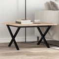 Eettafel 60X60X75,5 Cm Massief Grenenhout En Staal - Nordexa Home