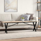 Eettafel 60X60X75,5 Cm Massief Grenenhout En Staal - Nordexa Home