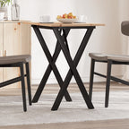 Eettafel 60X60X75,5 Cm Massief Grenenhout En Staal - Nordexa Home