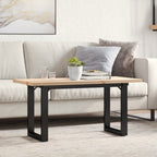 Eettafel 200X100X75,5 Cm Grenenhout En Staal - Nordexa Home