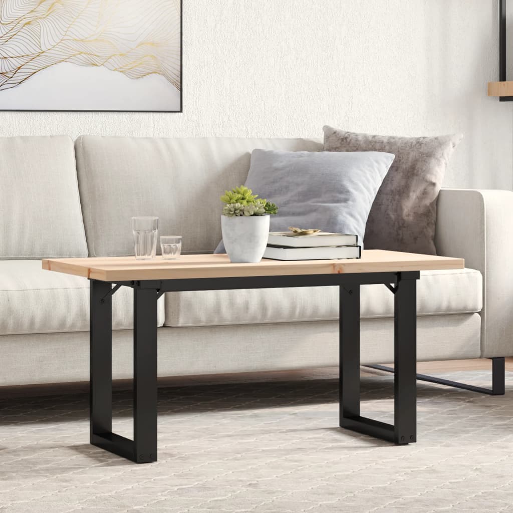 Eettafel 200X100X75,5 Cm Grenenhout En Staal - Nordexa Home