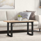 Eettafel 200X100X75,5 Cm Grenenhout En Staal - Nordexa Home