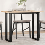 Eettafel 200X100X75,5 Cm Grenenhout En Staal - Nordexa Home