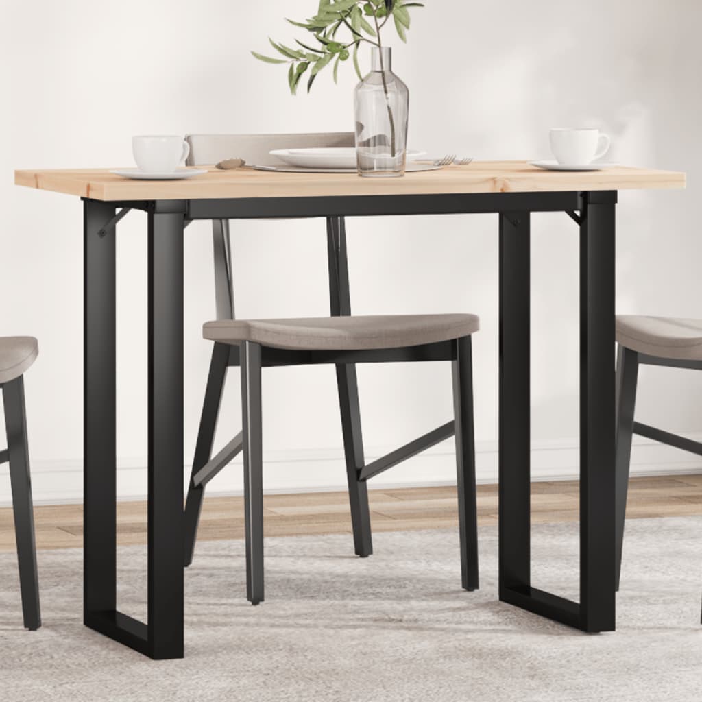 Eettafel 200X100X75,5 Cm Grenenhout En Staal - Nordexa Home