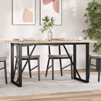 Eettafel 200X100X75,5 Cm Grenenhout En Staal - Nordexa Home