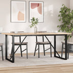 Eettafel 200X100X75,5 Cm Grenenhout En Staal - Nordexa Home