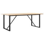 Eettafel 200X100X75,5 Cm Grenenhout En Staal - Nordexa Home