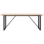 Eettafel 200X100X75,5 Cm Grenenhout En Staal - Nordexa Home