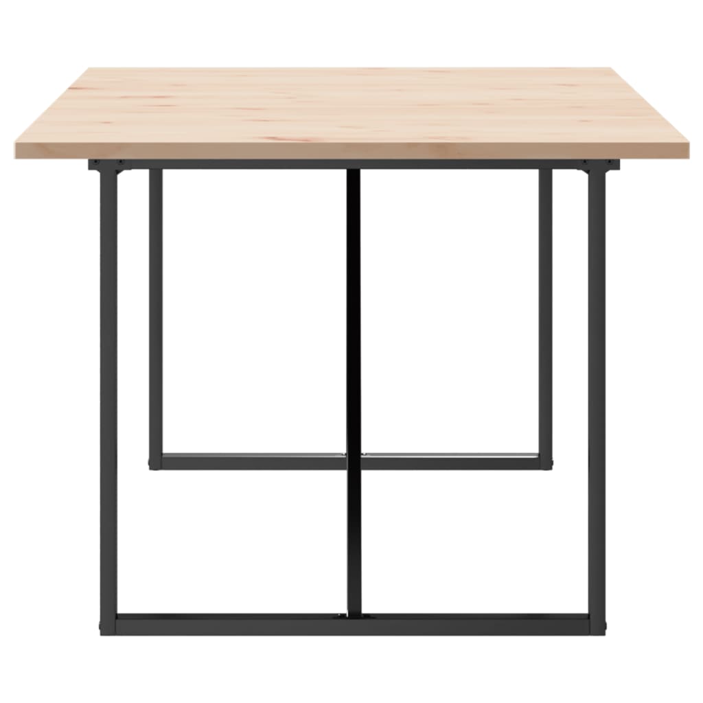 Eettafel 200X100X75,5 Cm Grenenhout En Staal - Nordexa Home