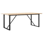 Eettafel 200X100X75,5 Cm Grenenhout En Staal - Nordexa Home