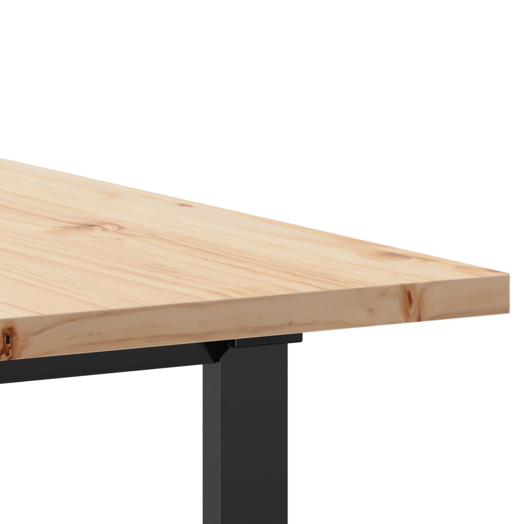 Eettafel 200X100X75,5 Cm Grenenhout En Staal - Nordexa Home